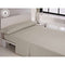 Set beddengoed Hosteline IRIS PREMIUM Parelgrijs Bed van 200
