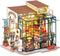 Robotime DIY, Speelgoed Cadeau Modelbouw, Speelgoed Cadeau pakket Emily's bloemenwinkel met verlichting (DG145) 172 x 195 184 mm