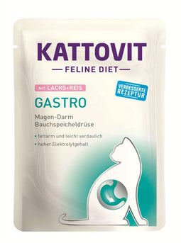 Kattovit - Feline Dieet Pouch Gastro 24x85g - Zalm & Rijst