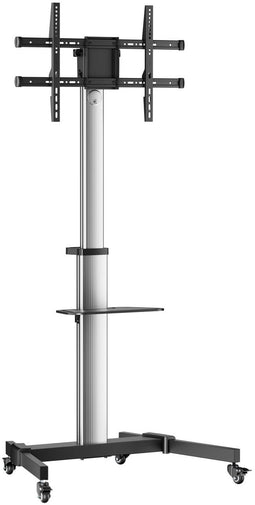 Aisens FT86TRE-197 - Vloerstandaard - Verstelbare hoogte 86" - Zwart/Zilver