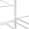 vidaXL - Slaapbank - zonder - matras - 100x190 - cm - staal - wit