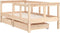 vidaXL - Kinderbedframe - met - lades - 70x140 - cm - massief - grenenhout