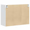 vidaXL - Keukenwandkast - Lucca - bewerkt - hout - hoogglans - wit