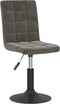 vidaXL - Eetkamerstoelen - draaibaar - 2 - st - fluweel - donkergrijs