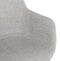 Alterego Riga - Grijs Stof - Met Armleuningen - 59x54x80cm