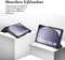 imoshion Tablet Hoes - Geschikt voor Samsung Galaxy Tab A9 8.7 inch - Design Trifold Bookcase - Black Marble