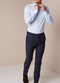 Navy Shirt Cutoway Overhemd | Heren - maat 39