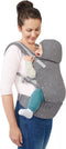 Kinderkraft HUGGY - Babydrager tot 20 kg - 2 draagwijzen: buikdrager en rugdrager - Grijs