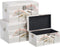 Kofferset 65 x 38 x 35 cm Blommor Canvas DMF (3 Onderdelen)
