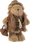J-Line figuur Beer Das Tas - textiel - bruin - small