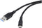 Renkforce RF-4995174 - USB-C naar USB-A kabel - Snelladen 3 A - Zwart 1.50 m