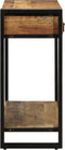 vidaXL - Console - Tafel - 90x33x75 - cm - Massief - Ruig - Mango - Hout