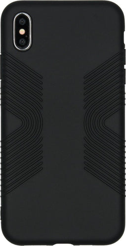 Accezz Hoesje Geschikt voor iPhone Xs Max Hoesje Siliconen - Accezz Impact grip Backcover - Zwart