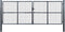 vidaXL - Gaaspoort - 400x150 - cm - gegalvaniseerd - staal - grijs