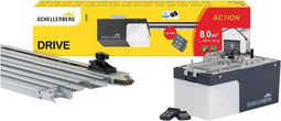 Schellenberg 60920 garagedeuropener Drive Action met 2X 433 MHz afstandbedieningen, max. deuroppervlakte 8 m², 500 N trekkracht