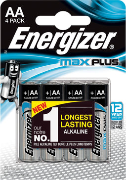 Energizer Max Plus - AA Batterijen - Alkaline - 4 stuks