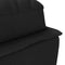 vidaXL - Chaise - longue - met - kussens - stof - zwart