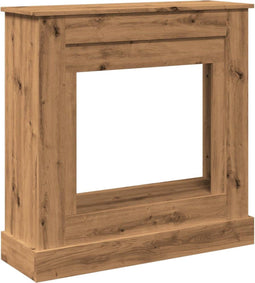 vidaXL - Haardombouw - 90x30x90 - cm - bewerkt - hout - artisanaal - eikenkleurig