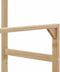 vidaXL - Kledingrek - met - schappen - en - wielen - 90x35x155 - cm - bamboe