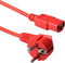 ACT Schuko - C13 - 0.6m - Rood