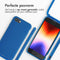 iMoshion Hoesje Geschikt voor iPhone SE (2022) / SE (2020) / 8 / 7 Hoesje Met Koord - iMoshion Siliconen hoesje met koord - Blauw