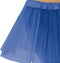 Dames verkleed rokje/tutu - tule stof met elastiek - blauw - one size model - van 4 tot 12 jaar