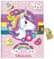 Totum Unicorn - Geheim Dagboek met Slot - Versierbaar met Diamond Painting - 19 x 20.5 cm