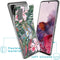 iMoshion Hoesje Geschikt voor Samsung Galaxy S20 Hoesje Siliconen - iMoshion Design hoesje - Groen / Roze / Tropical Jungle