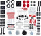 Meccano - 25-in-1 Super Car - Rood - S.T.E.A.M.-bouwpakket - 347 onderdelen