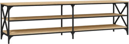 vidaXL - Tv-meubel - 180x40x50 - cm - bewerkt - hout - sonoma - eikenkleurig