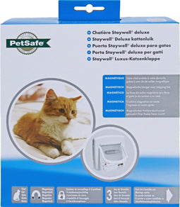 Petsafe Kattenluik 400 - Magnetisch - 4 sluitstanden - Wit