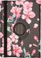 iMoshion Tablet Hoes Geschikt voor iPad 9 (2021) 9e generatie / iPad 7 (2019) 7e generatie / iPad 8 (2020) 8e generatie - iMoshion 360° Draaibare Design Bookcase - Zwart /Blossom Watercolor Black