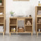 vidaXL - Wastafelkast - 80x33x60 - cm - bewerkt - hout - sonoma - eikenkleurig