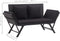 vidaXL - Tuinbank - met - kussens - 176 - cm - poly - rattan - zwart