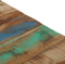 vidaXL - Salontafel - roestvrij - staal - en - gerecycled - hout - zilverkleurig