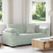 vidaXL - Loveseat - bank - 140 - cm - fluweel - lichtgrijs