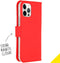 Accezz iPhone 12 - Flip cover - Krasbestendig Schokbestendig - Rood