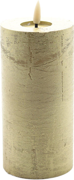led kaars metallic goud 15x7,5cm