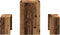 vidaXL - 3-delige - Eettafel - en - bankenset - bewerkt - hout - oud - houtkleurig