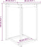 vidaXL - Bartafel - 80x80x110 - cm - massief - grenenhout - wit