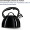 Smile - RVS Fluitketel - 3 Liter - Alle Warmtebronnen - Zwart