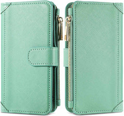 iMoshion Hoesje Geschikt voor iPhone 13 Pro Max Hoesje Met Pasjeshouder - iMoshion Luxe Portemonnee - Groen