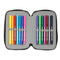 Dubbele etui One Piece Zwart 12.5 x 19.5 x 4 cm 28 Onderdelen