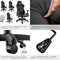 tectake® Tartaros - Gamingstoel - Massagefunctie LED-verlichting - Zwart