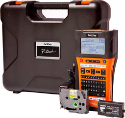 Brother PT-E550WVP - Labelprinter - Ontwerp duurzame labels - Zwart/Oranje