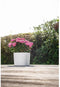 Pot met waterreserve - GARDEN ID Respect - Wit 25 x 25 cm - 100% huisvuil - 100% recyclebaar - Gestructureerd oppervlak