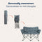 TRVLMORE Comfort Bench - Campingbank - 2 Persoons - 240 kg draagvermogen - Grijs