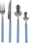 Bo-Camp - Bestekset - RVS - 16-Delig - 4 Personen - Blauw