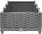 vidaXL - Plantenbak - verhoogd 120x40x23 cm - polypropeen - lichtgrijs