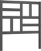vidaXL - Hoofdbord - 81x4x104 - cm - massief - grenenhout - grijs